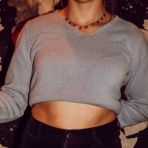 Blue Eddie Bauer sweater